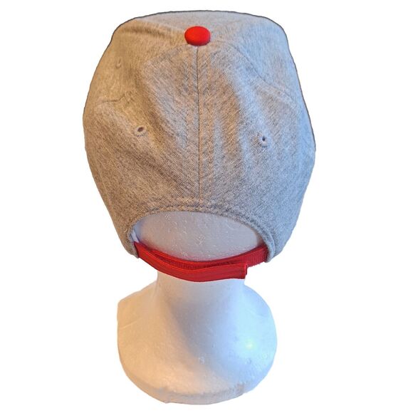 Disney Minnie Mouse Hat Cap Toddler Youth Red and Gray Adjustable One Size - Picture 3 of 11